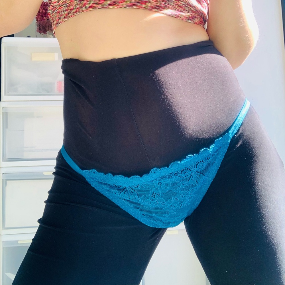 AM Mesh CHEEKINI Panties String Emerald Green